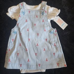 Just For You 2 piece blue jumper suit.